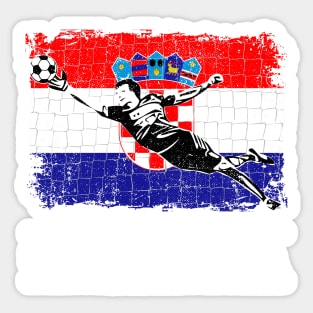 Croatia Soccer Goalie Goal Keeper Shirt Sticker